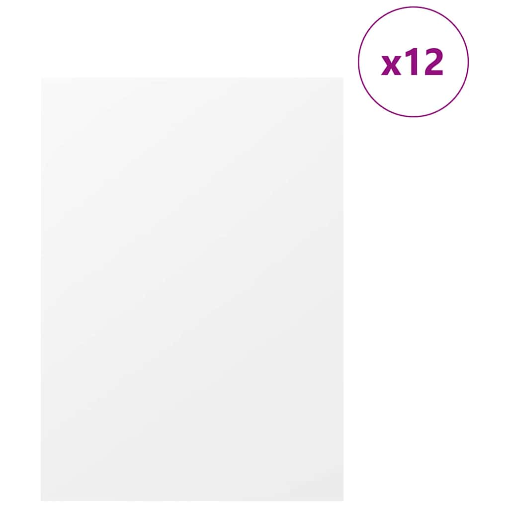 Pannelli decorativi 12 pcs Bianco 30 x 42 x 0.3 cm 885583