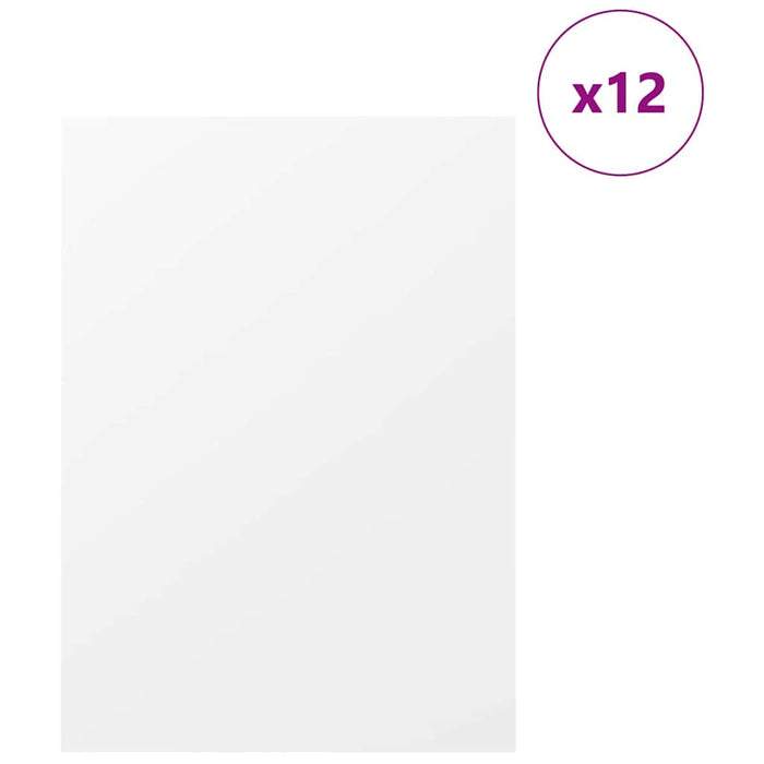 Pannelli decorativi 12 pcs Bianco 30 x 42 x 0.3 cm 885583