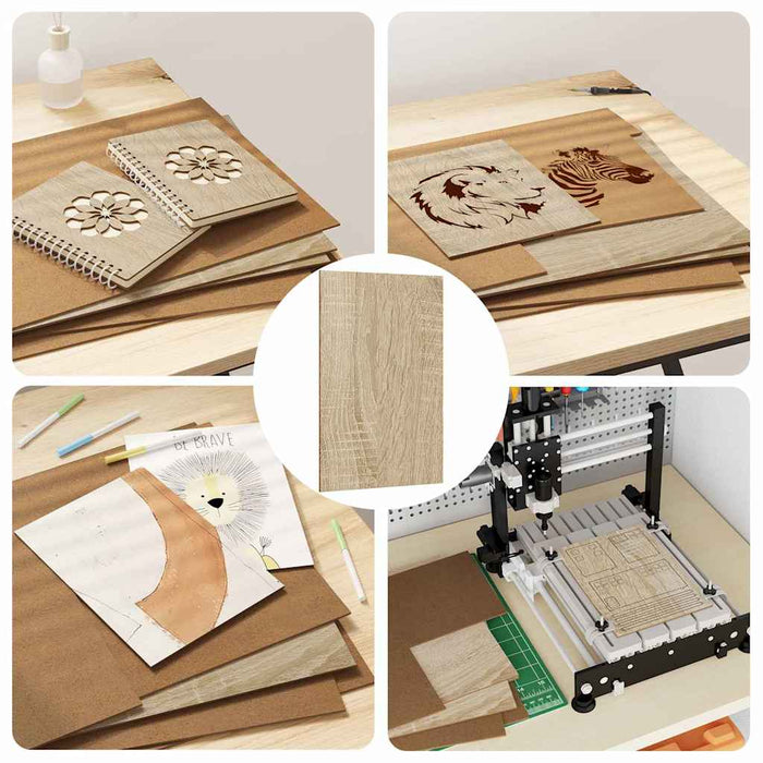 Pannelli decorativi 12 pcs rovere sonoma 30 x 42 x 0.3 cm 885587