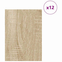 Pannelli decorativi 12 pcs rovere sonoma 30 x 42 x 0.3 cm 885587