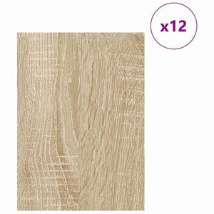 Pannelli decorativi 12 pcs rovere sonoma 30 x 42 x 0.3 cm 885587
