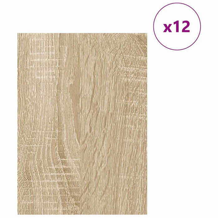 Pannelli decorativi 12 pcs rovere sonoma 30 x 42 x 0.3 cm 885587