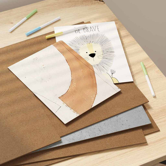 Pannelli decorativi 50 pcs Grigio cemento 30 x 42 x 0.3 cm 885590