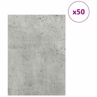 Pannelli decorativi 50 pcs Grigio cemento 30 x 42 x 0.3 cm 885590