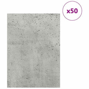 Pannelli decorativi 50 pcs Grigio cemento 30 x 42 x 0.3 cm 885590