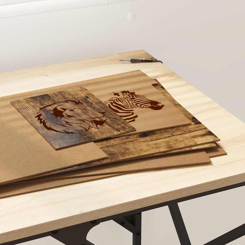 Pannelli decorativi 50 pcs Rovere fumo 30 x 42 x 0.3 cm 885592