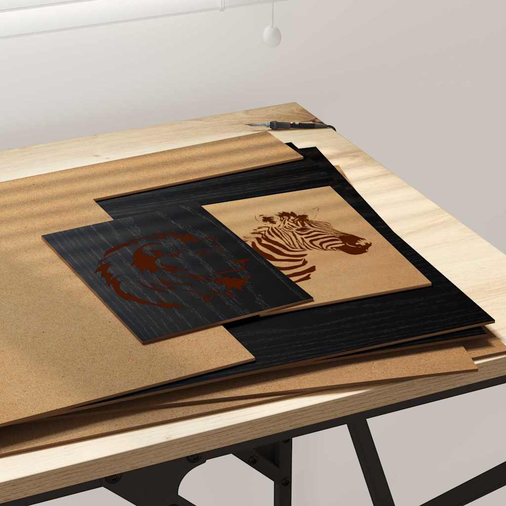 Pannelli decorativi 12 pcs Rovere nero 40 x 60 x 0.3 cm 885601