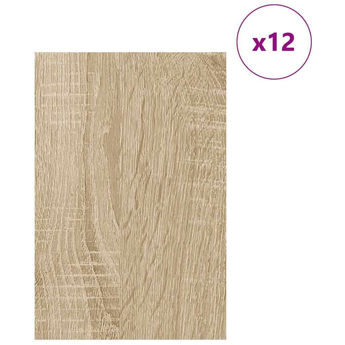 Pannelli decorativi 12 pcs rovere sonoma 40 x 60 x 0.3 cm 885603