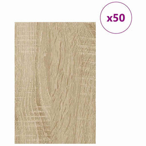 Pannelli decorativi 50 pcs rovere sonoma 40 x 60 x 0.3 cm 885604