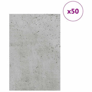 Pannelli decorativi 50 pcs Grigio cemento 40 x 60 x 0.3 cm 885606