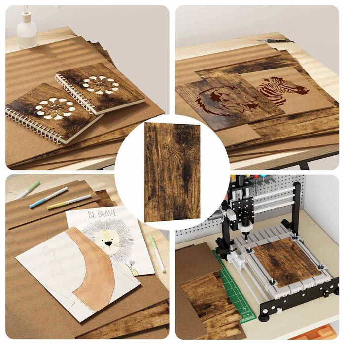 Pannelli decorativi 12 pcs Rovere fumo 40 x 60 x 0.3 cm 885607