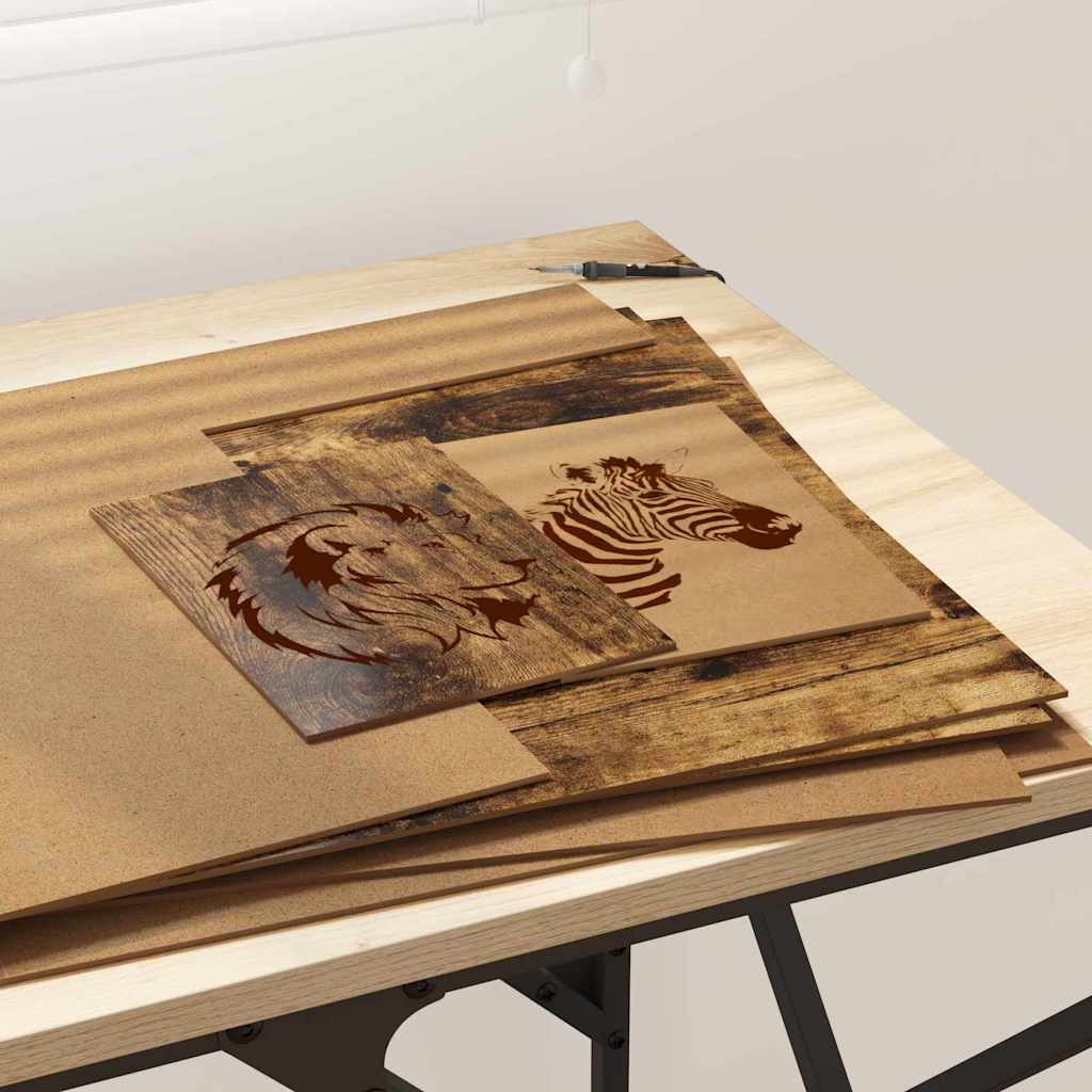 Pannelli decorativi 50 pcs Rovere fumo 40 x 60 x 0.3 cm 885608