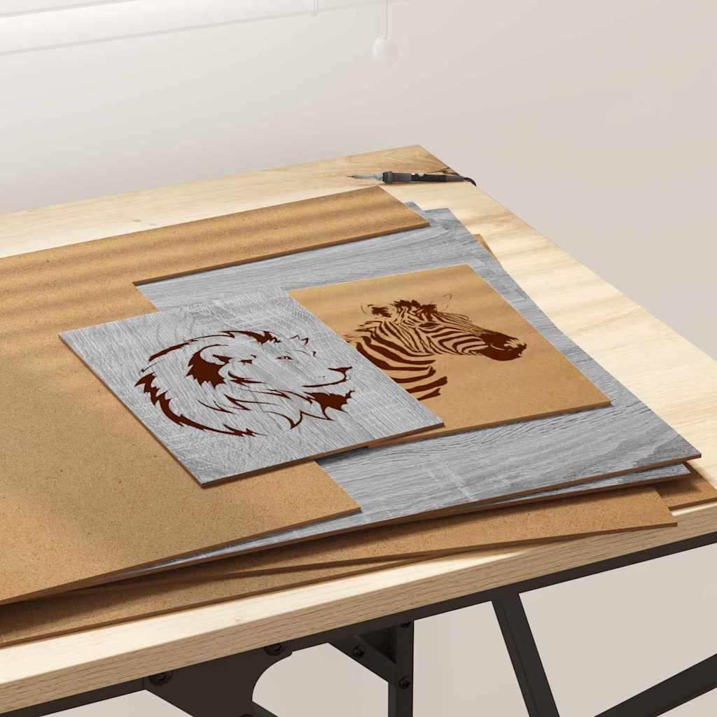 Pannelli decorativi 12 pcs Grigio sonoma 40 x 60 x 0.3 cm 885609