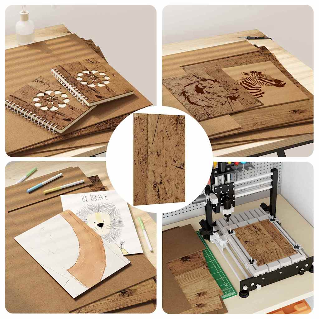 Pannelli decorativi 12 pcs Legno vecchio 40 x 60 x 0.3 cm 885611