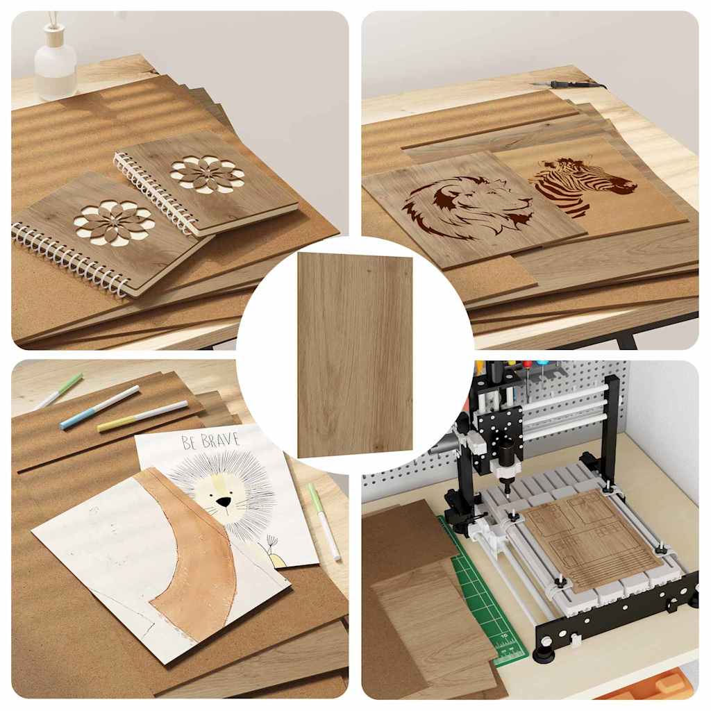 Pannelli decorativi 12 pcs rovere artigianale 40 x 60 x 0.3 cm 885613