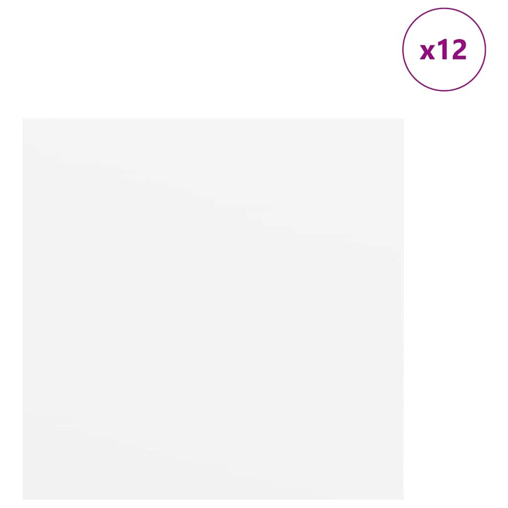 Pannelli decorativi 12 pcs Bianco 30 x 30 x 0.3 cm 885615