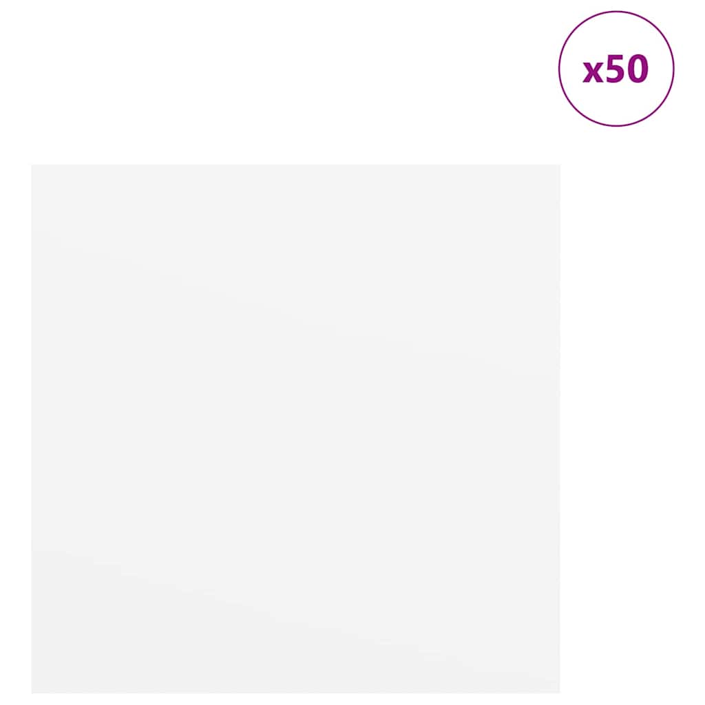 Pannelli decorativi 50 pcs Bianco 30 x 30 x 0.3 cm 885616