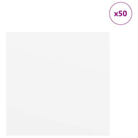 Pannelli decorativi 50 pcs Bianco 30 x 30 x 0.3 cm 885616