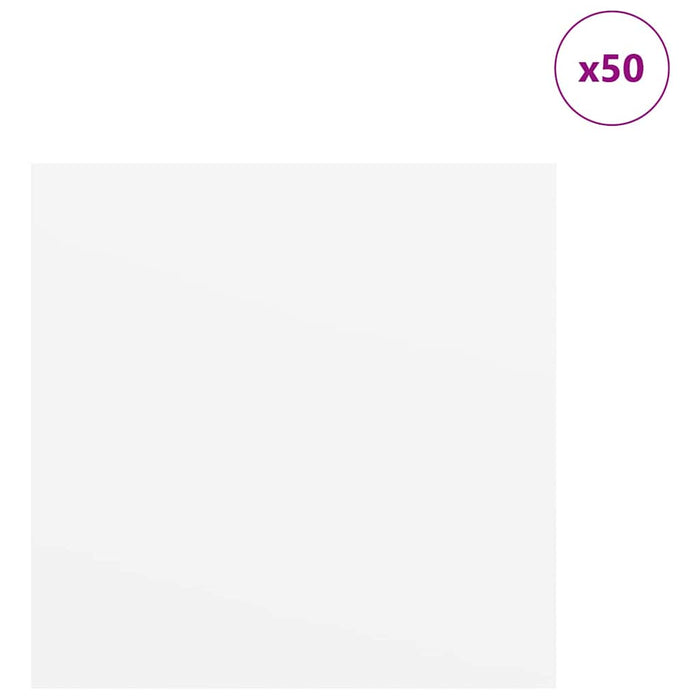 Pannelli decorativi 50 pcs Bianco 30 x 30 x 0.3 cm 885616