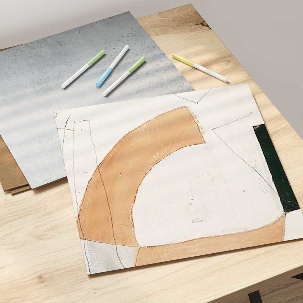 Pannelli decorativi 12 pcs Grigio cemento 30 x 30 x 0.3 cm 885621