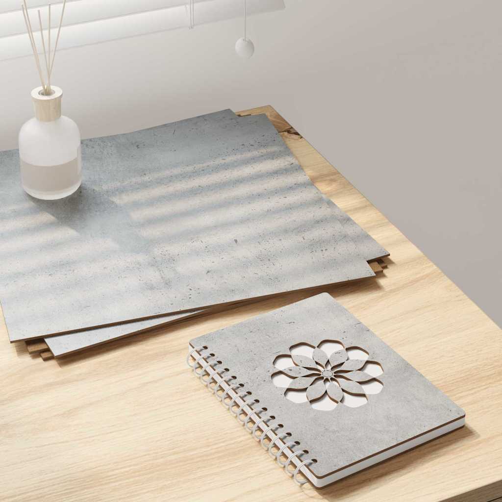 Pannelli decorativi 50 pcs Grigio cemento 30 x 30 x 0.3 cm 885622