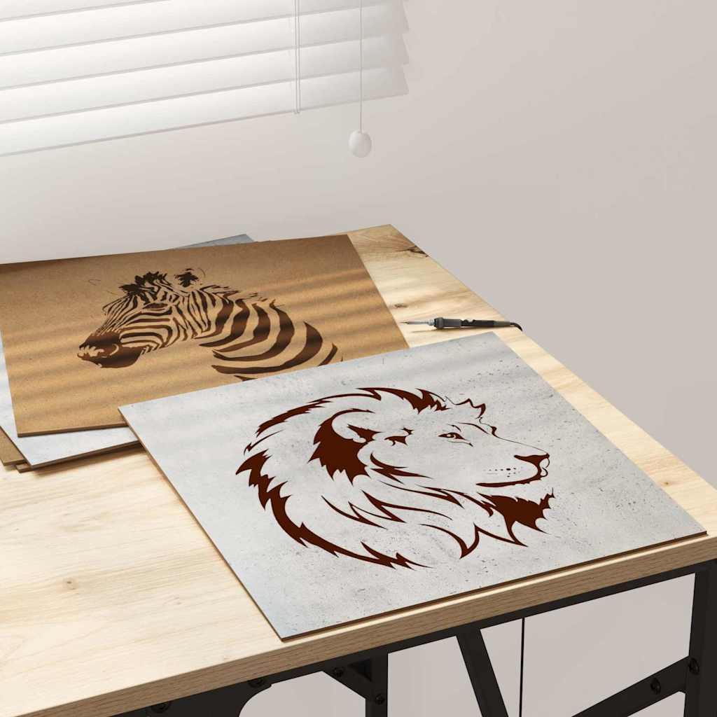 Pannelli decorativi 50 pcs Grigio cemento 30 x 30 x 0.3 cm 885622