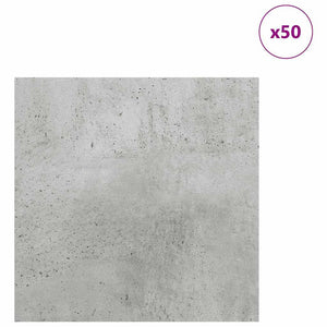 Pannelli decorativi 50 pcs Grigio cemento 30 x 30 x 0.3 cm 885622