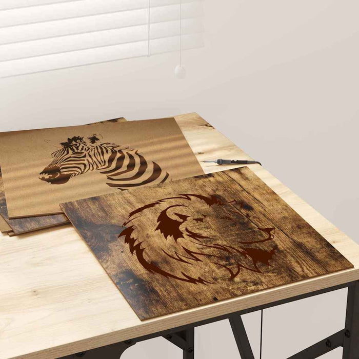 Pannelli decorativi 50 pcs Rovere fumo 30 x 30 x 0.3 cm 885624