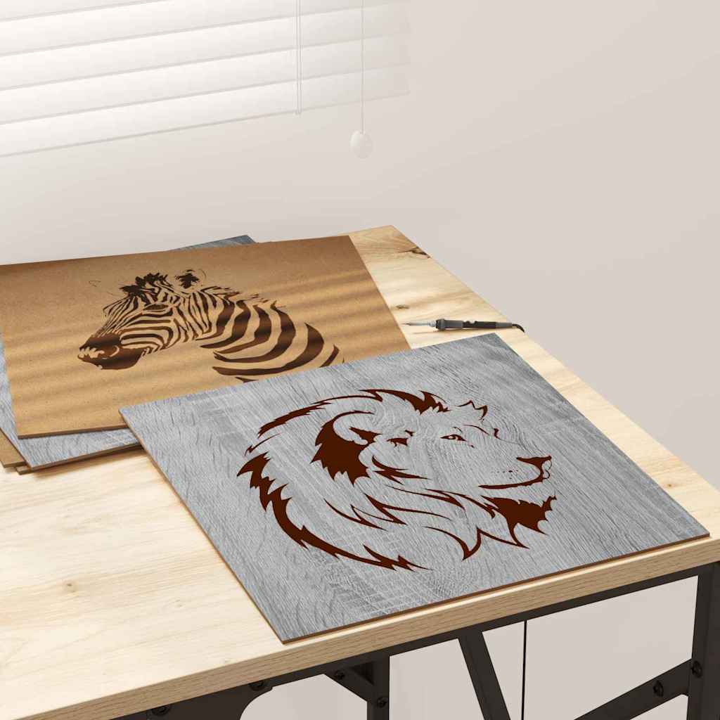 Pannelli decorativi 50 pcs Grigio sonoma 30 x 30 x 0.3 cm 885626