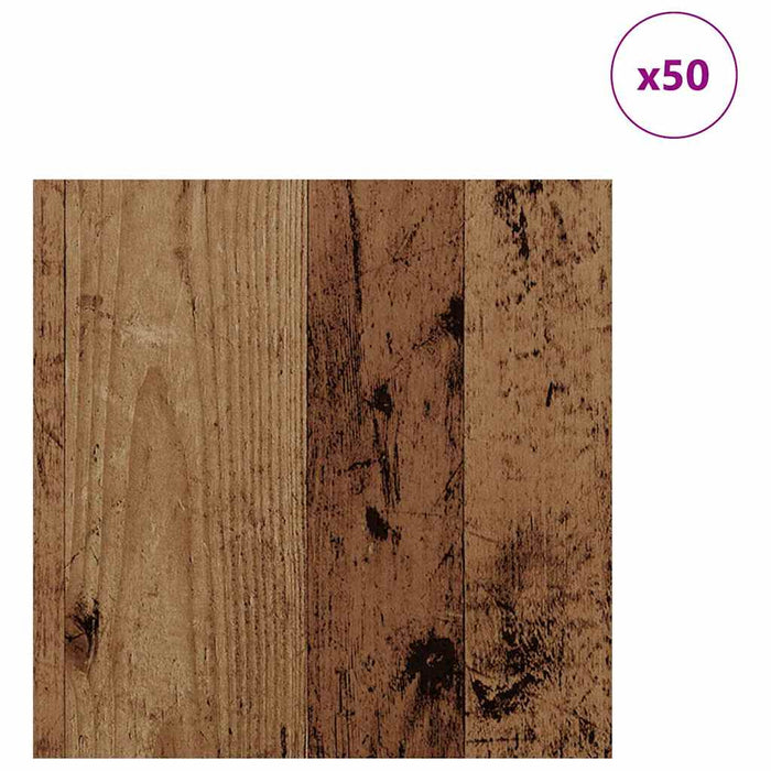 Pannelli decorativi 50 pcs Legno vecchio 30 x 30 x 0.3 cm 885628