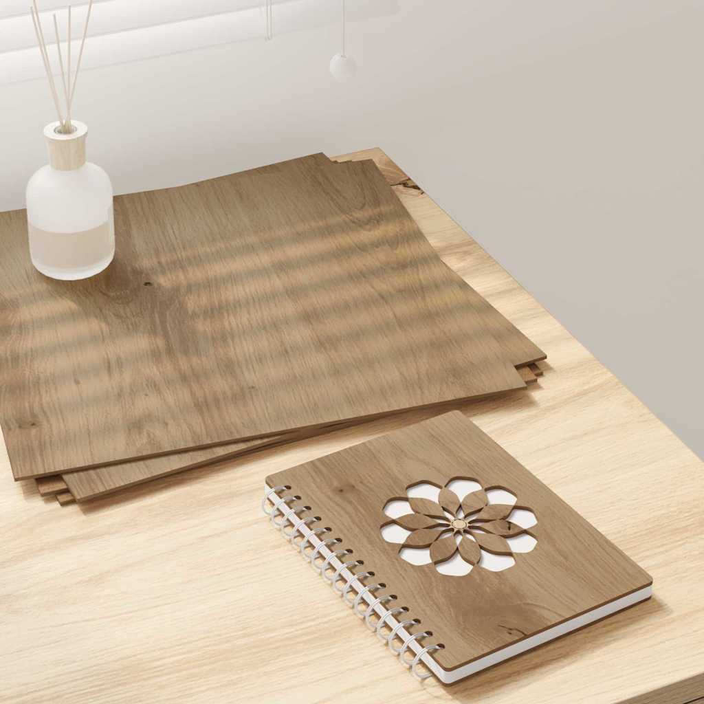 Pannelli decorativi 12 pcs rovere artigianale 30 x 30 x 0.3 cm 885629