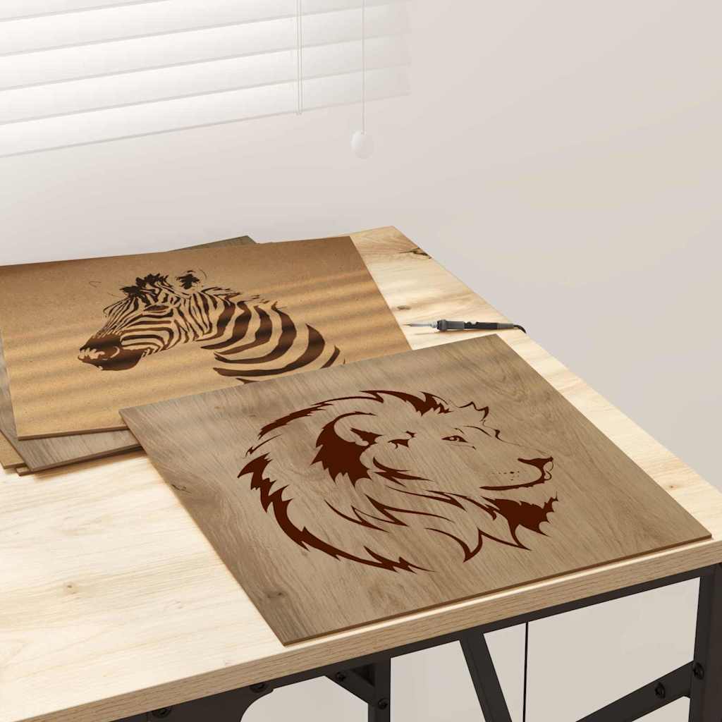 Pannelli decorativi 12 pcs rovere artigianale 30 x 30 x 0.3 cm 885629