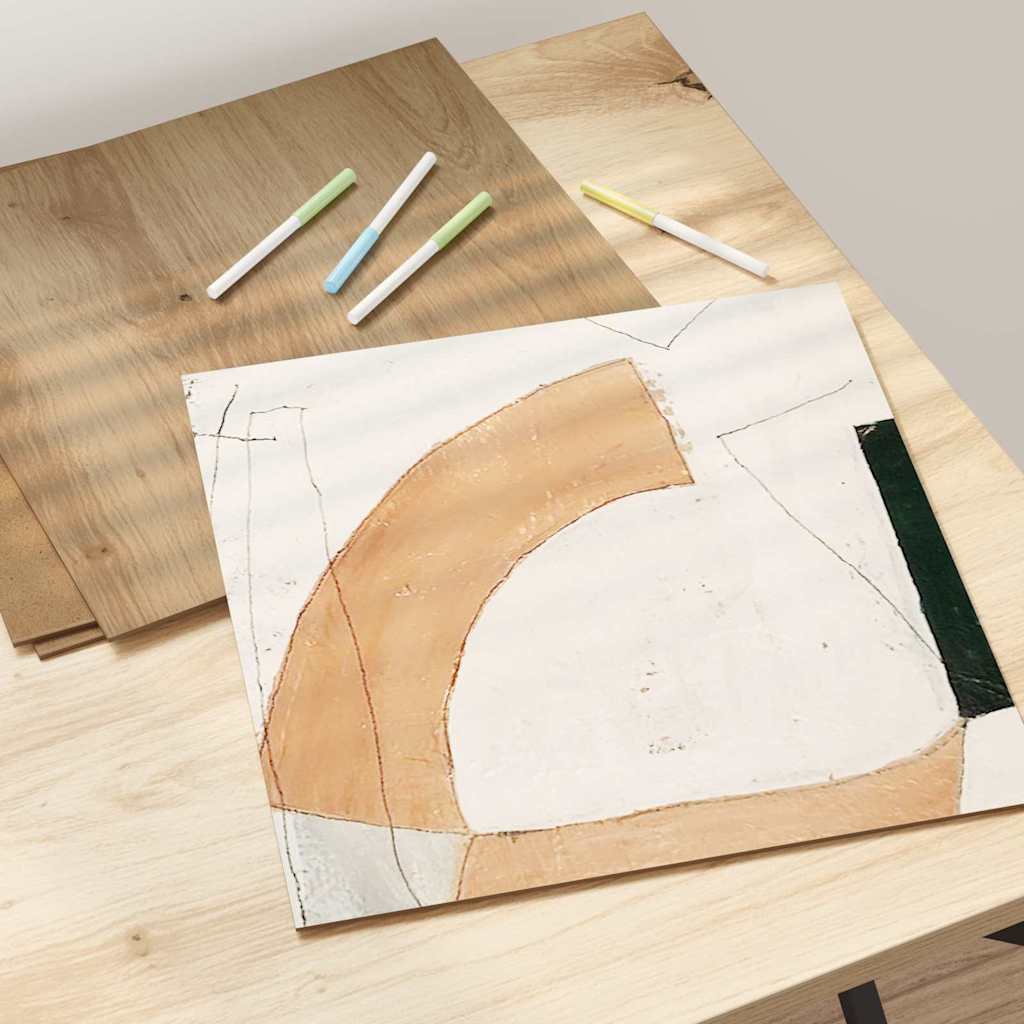 Pannelli decorativi 50 pcs rovere artigianale 30 x 30 x 0.3 cm 885630