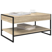 Tavolino da salotto Sonoma 80 x 50 x 40 cm Legno multistrato 886439
