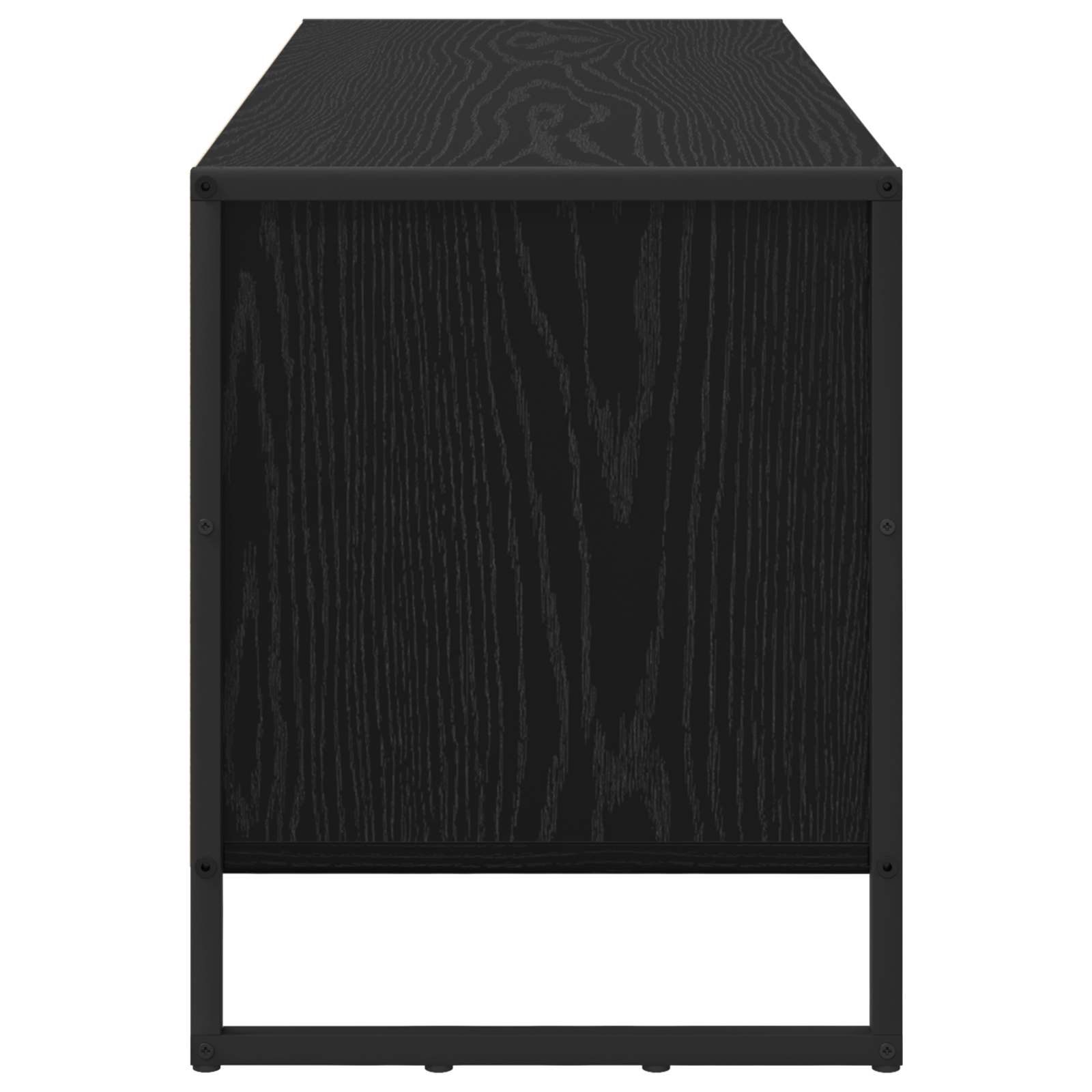 Mobile per scarpe Rovere Nero 60 x 35 x 44 cm Legno multistrato 886450