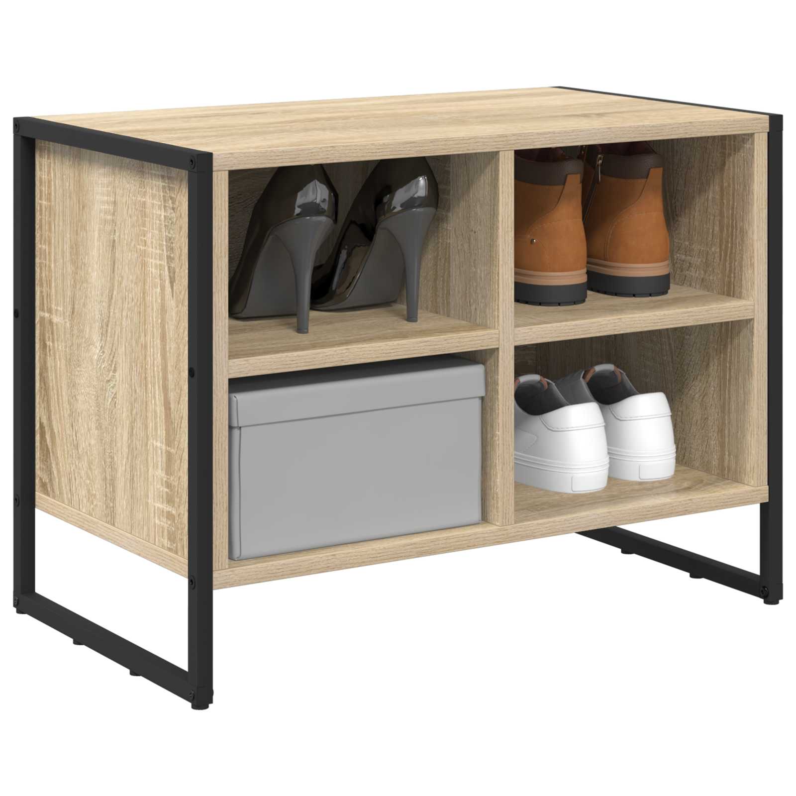 Mobile per scarpe Sonoma 60 x 35 x 44 cm Legno multistrato 886457