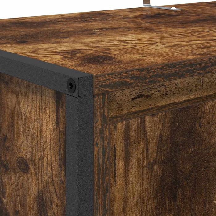 Mobile per scarpe con porta Quercia Fumosa 79 x 36 x 100 cm 886464