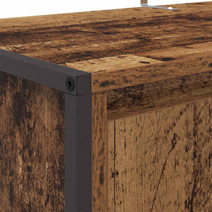 Mobile per scarpe con porta Legno vecchio 79 x 36 x 100 cm 886466