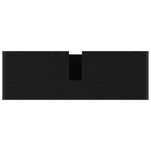 Mobile da Bagno Rovere Nero 90 x 30 x 60 cm Legno multistrato 886480