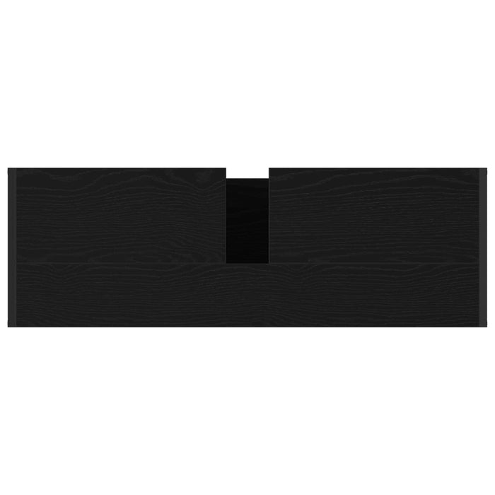 Mobile da Bagno Rovere Nero 90 x 30 x 60 cm Legno multistrato 886480