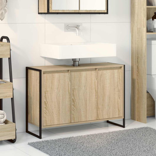 Mobile da Bagno Sonoma 90 x 30 x 60 cm Legno multistrato 886481