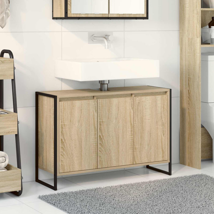 Mobile da Bagno Sonoma 90 x 30 x 60 cm Legno multistrato 886481
