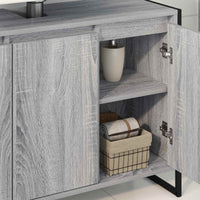 Mobile da Bagno Grigio Sonoma 90 x 30 x 60 cm Legno multistrato 886483