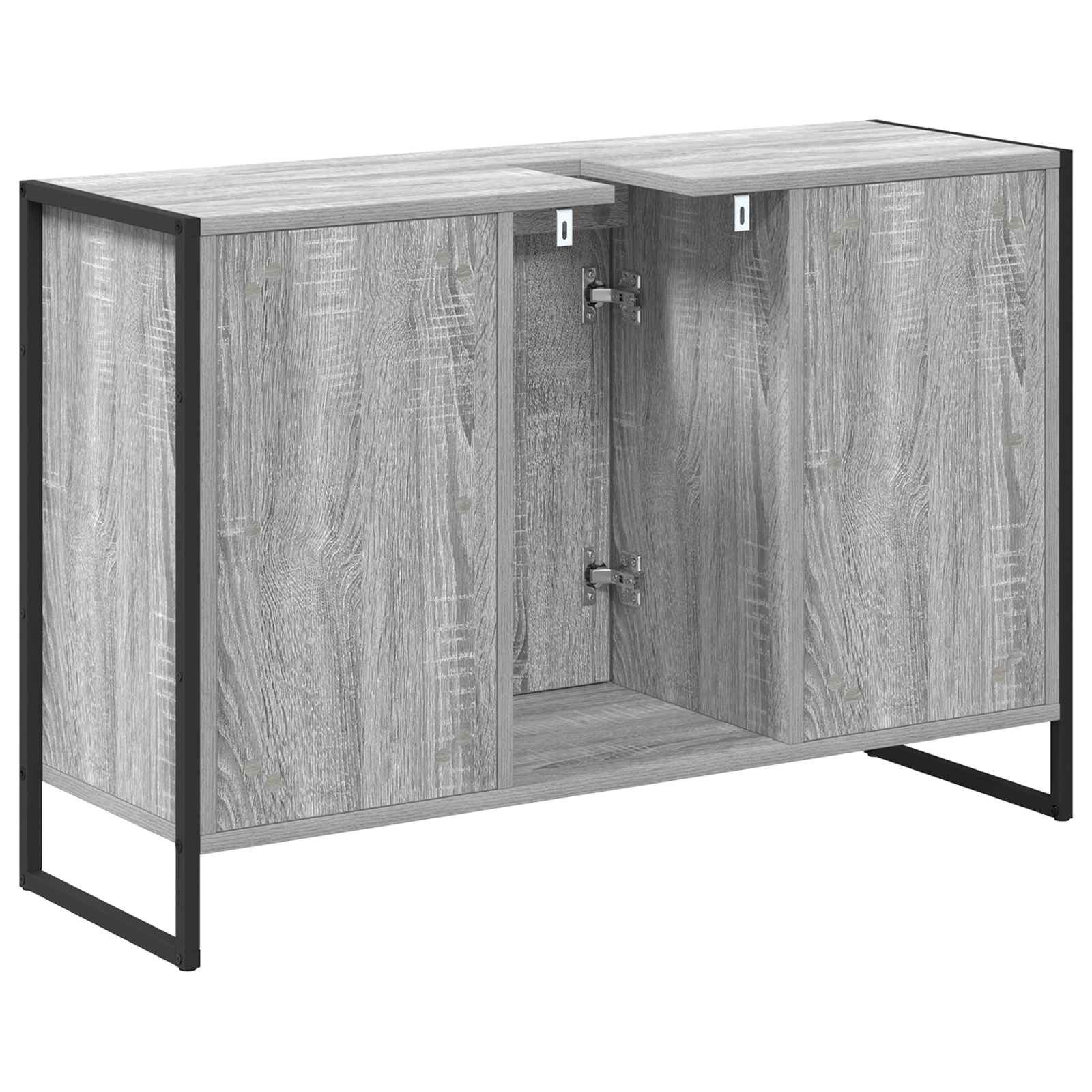 Mobile da Bagno Grigio Sonoma 90 x 30 x 60 cm Legno multistrato 886483