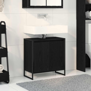 Mobile da Bagno Rovere Nero 60 x 30 x 60 cm Legno multistrato 886486