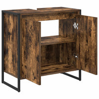 Mobile da Bagno con porta Quercia Fumosa 60 x 30 x 60 cm 886488