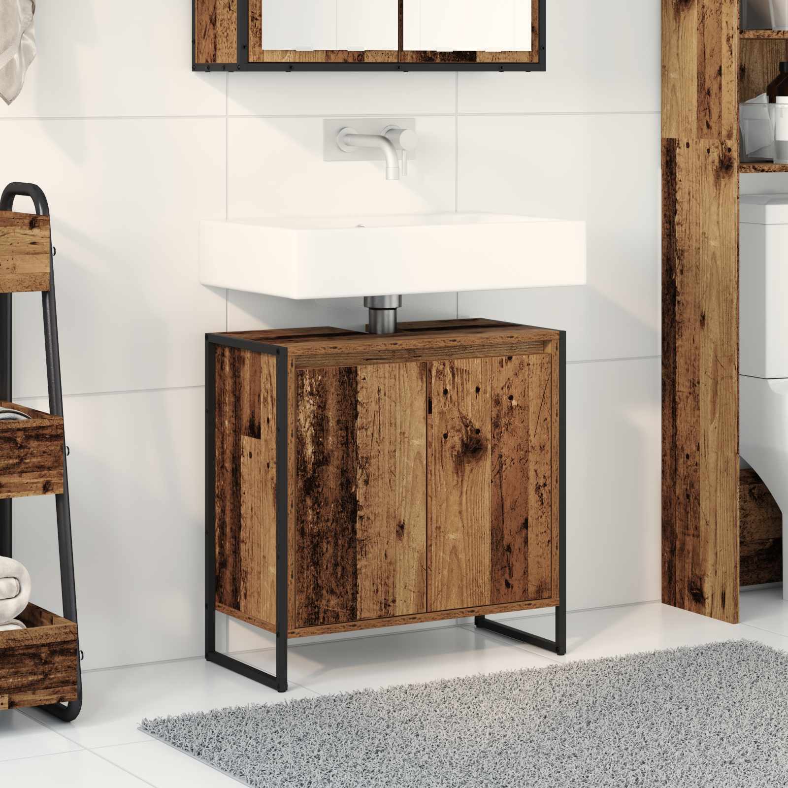 Mobile da Bagno Legno vecchio 60 x 30 x 60 cm Legno multistrato 886490