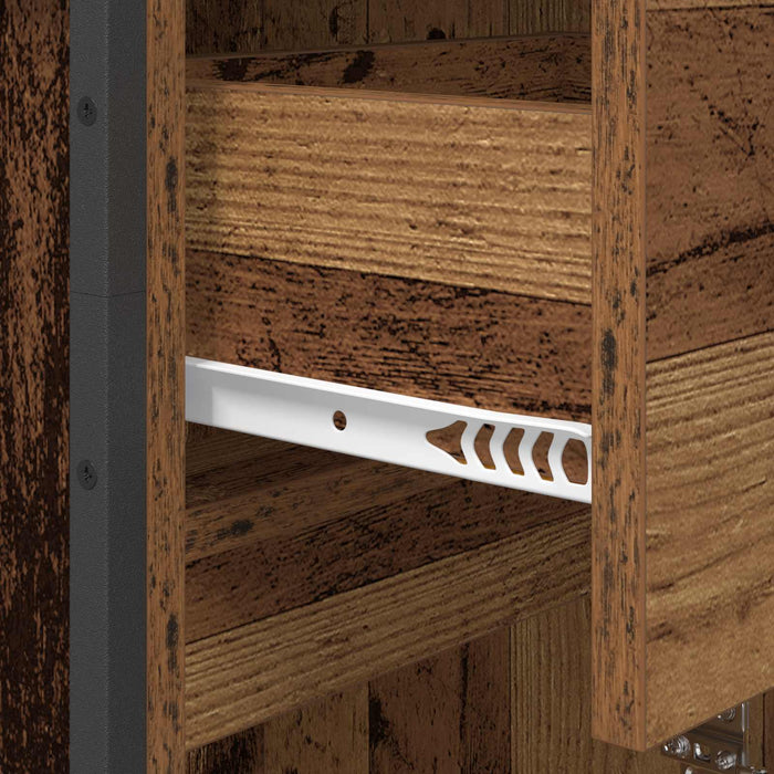 Mobile da Bagno con cassetto Legno vecchio 40 x 30 x 180 cm 886496