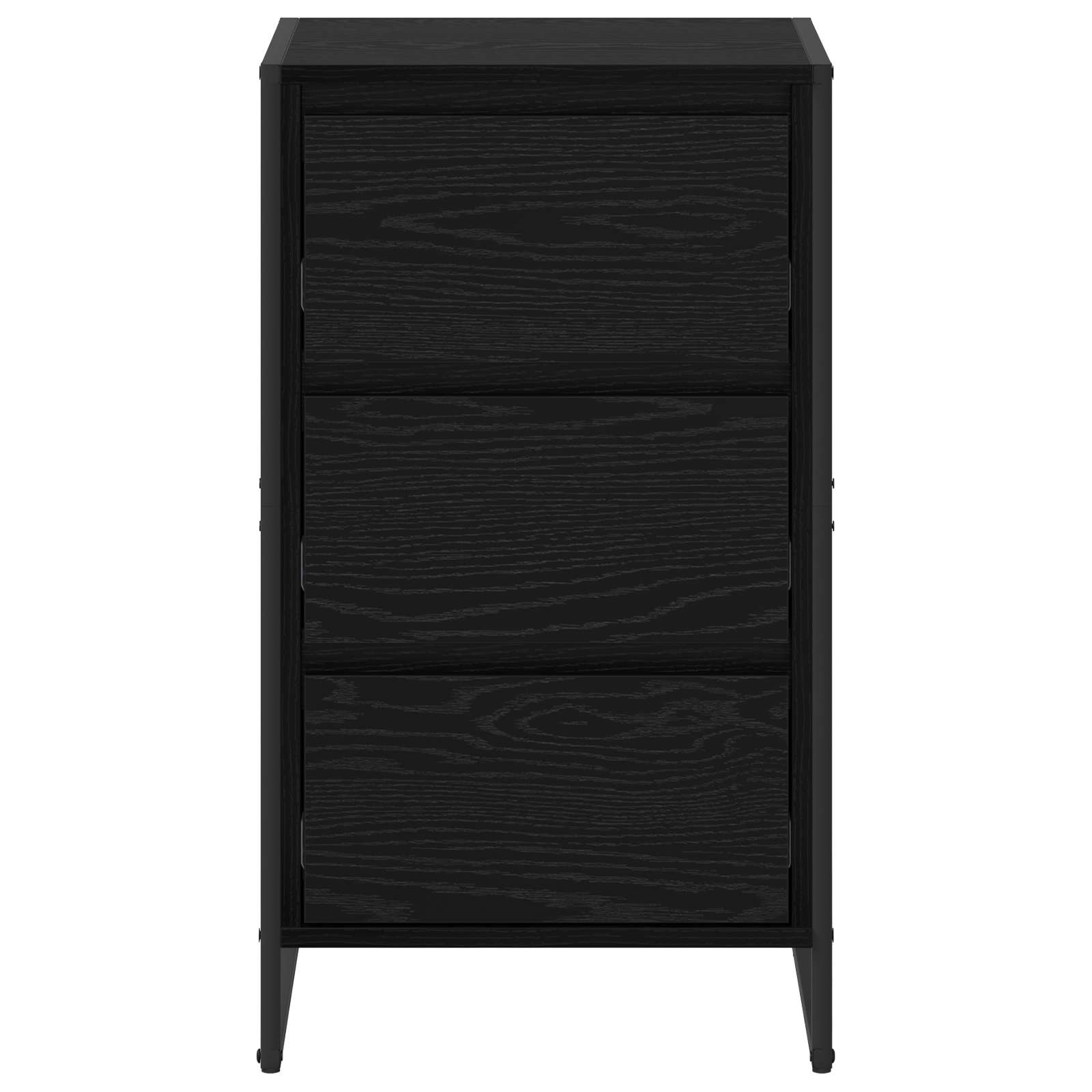 Credenza Rovere Nero 42 x 36 x 75.5 cm Legno multistrato 886546