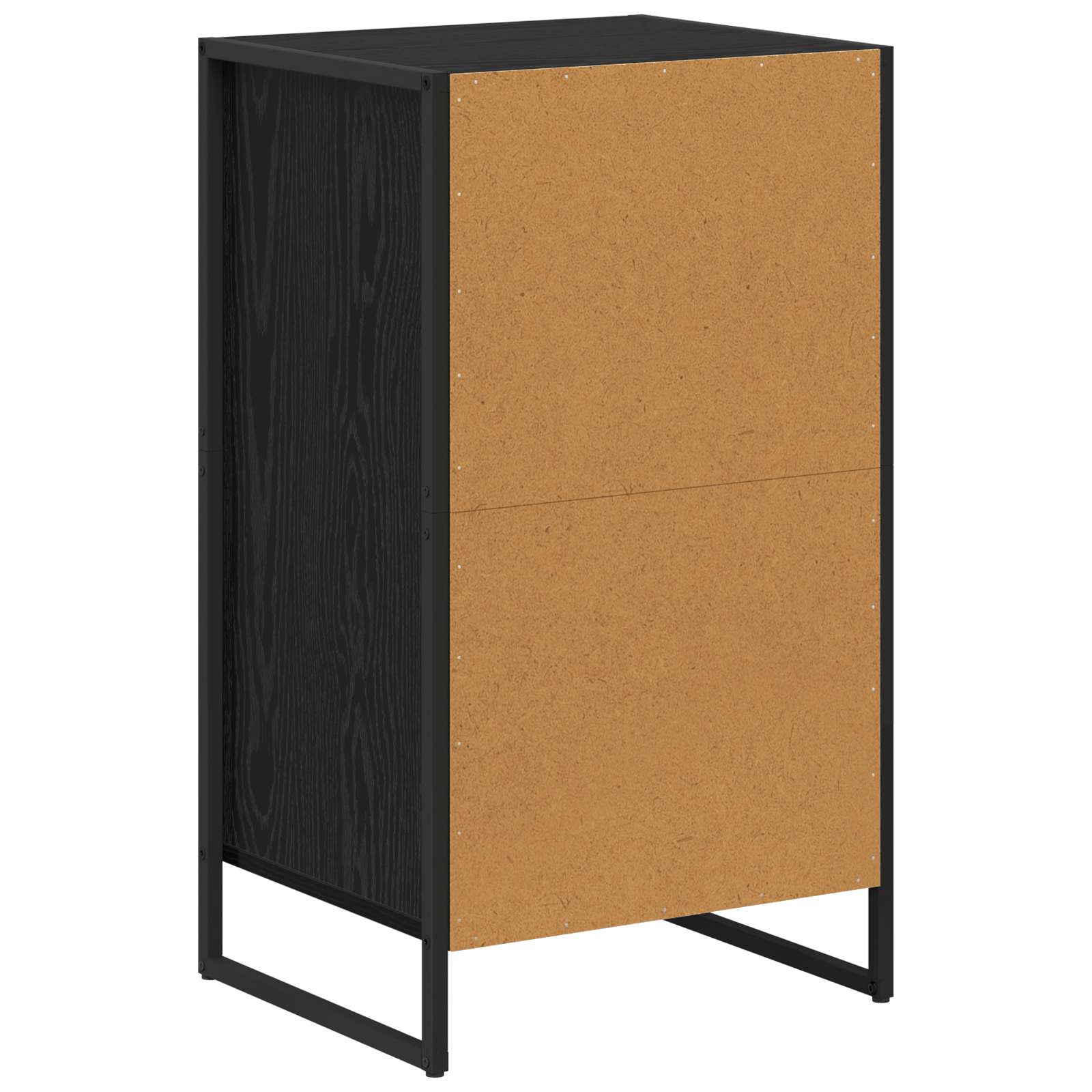 Credenza Rovere Nero 81 x 36 x 150.5 cm Legno multistrato 886582